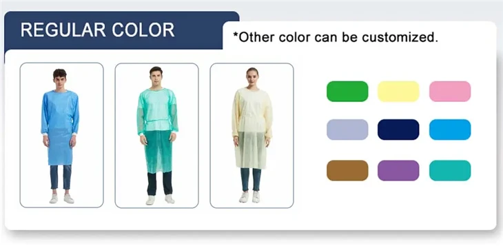 High Quality Medical Sterile Disposable Isolation Gown factory