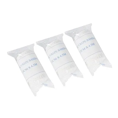 Medical Crepe Bandage With Metal/Elastic Clip